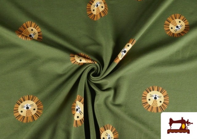 Acheter Tissu Sweat French Terry Imprimé Lions Acheter Tissu Sweat French Terry Imprimé Lions