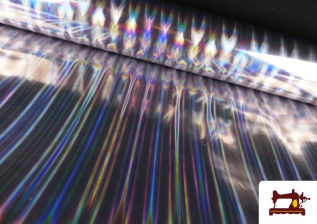 Tissu Similicuir Skai Irisé Brillant Effet Miroir Métallisé