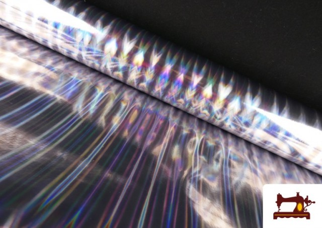 Acheter Tissu Similicuir Skai Irisé Brillant Effet Miroir Métallisé