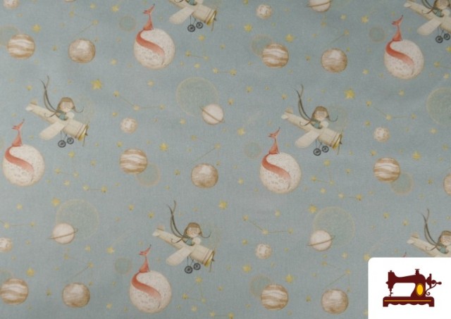 Vente de Tissu en Coton Dessins Enfantins Style Vintage Contes Classiques