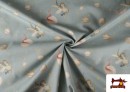 Tissu en Coton Dessins Enfantins Style Vintage Contes Classiques