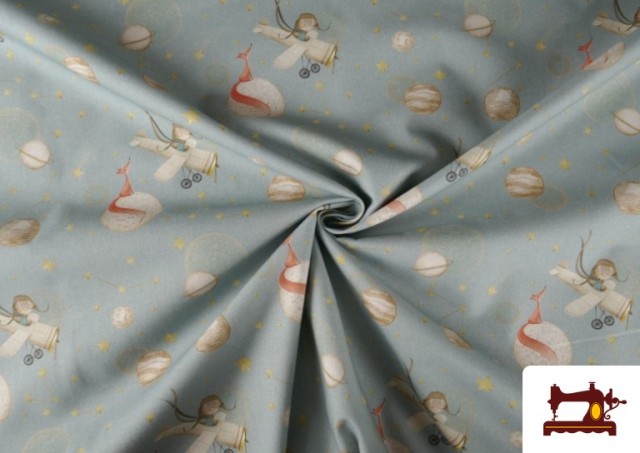 Tissu en Coton Dessins Enfantins Style Vintage Contes Classiques