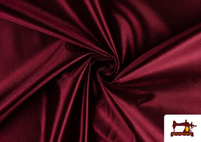 Acheter Tissu en Mousse de Rasete avec Éponge - Pièce de 25 Mètres couleur Grenat