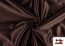 Tissu en Mousse de Rasete avec Éponge - Pièce de 25 Mètres couleur Brun