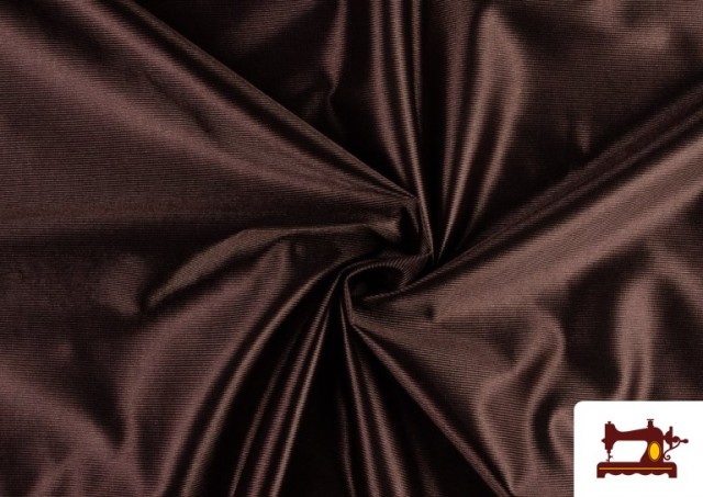 Tissu en Mousse de Rasete avec Éponge - Pièce de 25 Mètres couleur Brun