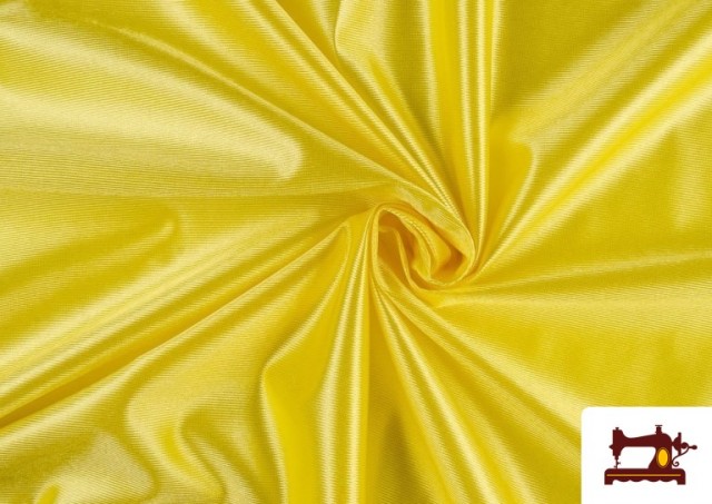 Vente en ligne de Tissu en Mousse de Rasete avec Éponge - Pièce de 25 Mètres couleur Jaune