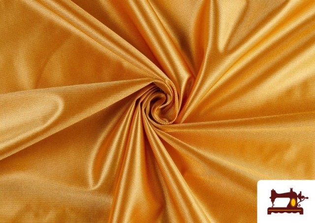 Tissu en Mousse de Rasete avec Éponge - Pièce de 25 Mètres couleur Doré