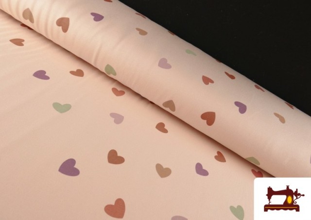 Acheter Tissu Sweat French Terry Imprimé Coeurs