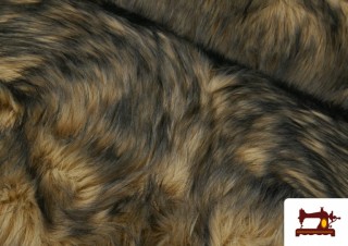 Acheter Tissu Fourrure de Loup pour Costumes Médiévaux et Vikings Brun