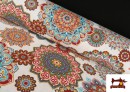 Acheter Tissu Toile Imprimé Mandalas Colorés