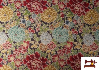Acheter Tissu Gobelin Tissé Imprimé Fleurs Classiques