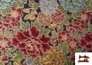 Vente de Tissu Gobelin Tissé Imprimé Fleurs Classiques