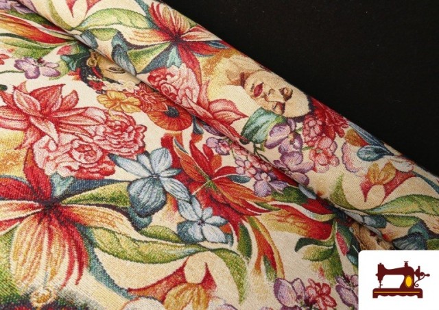 Tissu Gobelin Tissé Imprimé Frida Kahlo