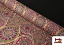 Tissu Gobelin Tissé Imprimé Mandalas