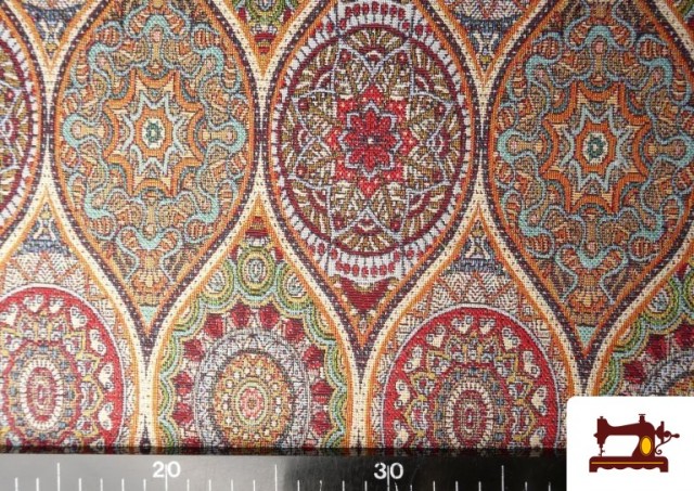 Acheter en ligne Tissu Gobelin Tissé Imprimé Mandalas