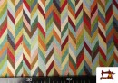Acheter en ligne Tissu Gobelin Tissé Imprimé Flèches