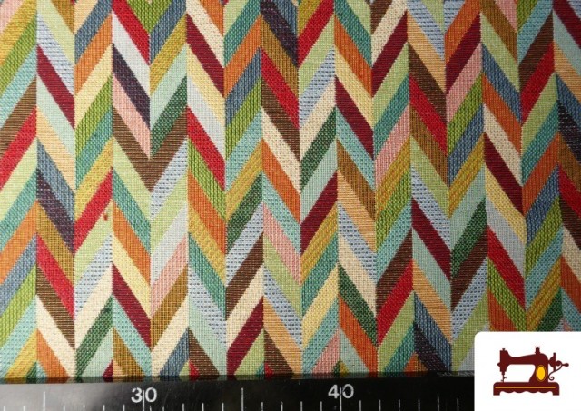 Acheter en ligne Tissu Gobelin Tissé Imprimé Flèches