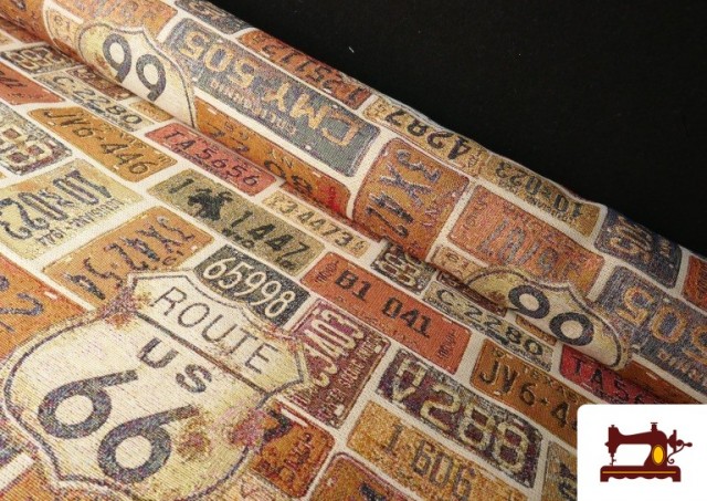 Tissu Gobelin Tissé Imprimé Plaques d’Immatriculation