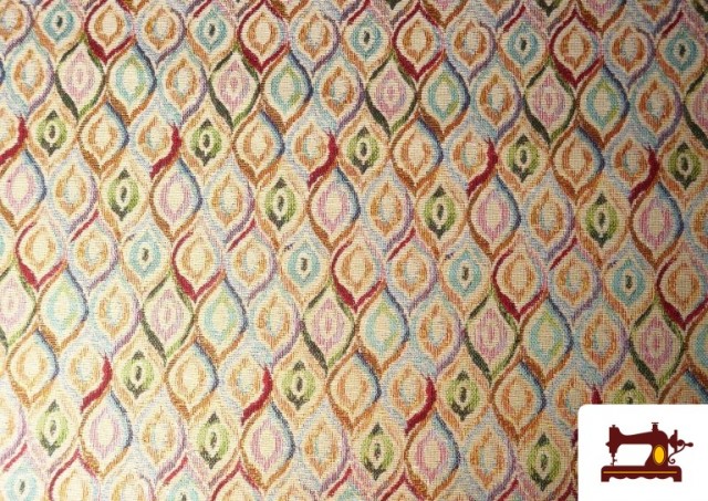 Acheter Tissu Gobelin Tissé Imprimé Multicolore