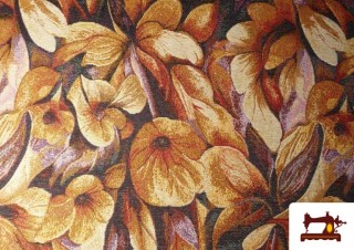 Acheter Tissu Gobelin Tissé Imprimé Fleurs