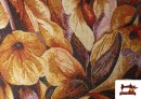 Acheter en ligne Tissu Gobelin Tissé Imprimé Fleurs