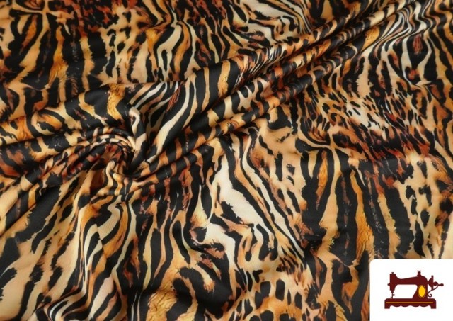 Vente en ligne de Tissu Tela de Strecth Tigre Animal Print