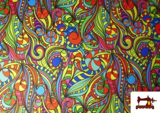 Acheter Tissu Imprimé Multicolore