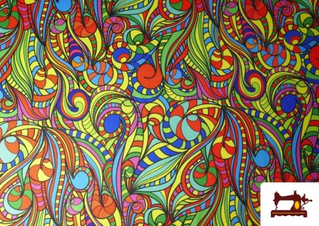 Acheter Tissu Imprimé Multicolore