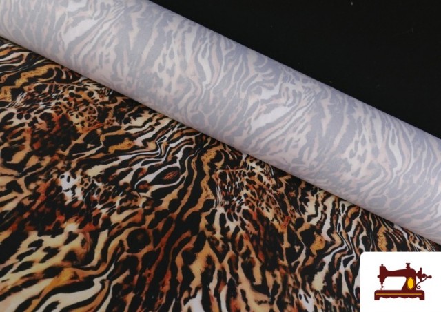 Acheter Tissu Tela de Stretch Tigre Animal Print
