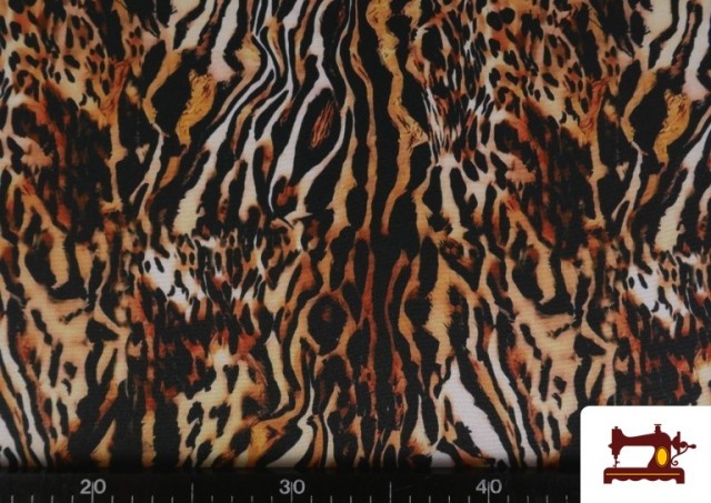Vente en ligne de Tissu Tela de Stretch Tigre Animal Print