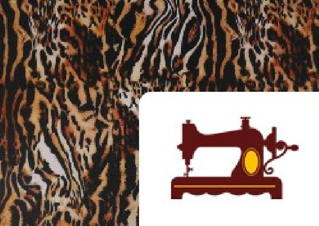 Tissu Tela de Stretch Tigre Animal Print