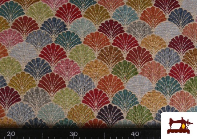 Acheter en ligne Tissu Gobelin Tissé Éventails Colorés