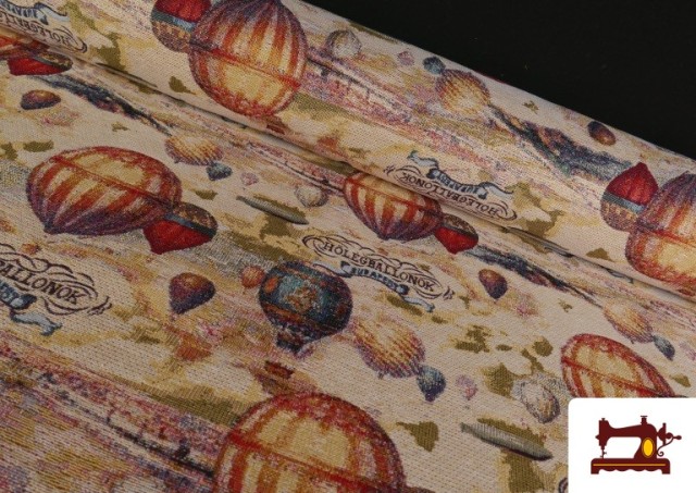 Tissu Gobelin Tissé Montgolfières Budapest
