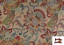 Acheter Tissu Gobelin Tissé Imprimé Multicolore