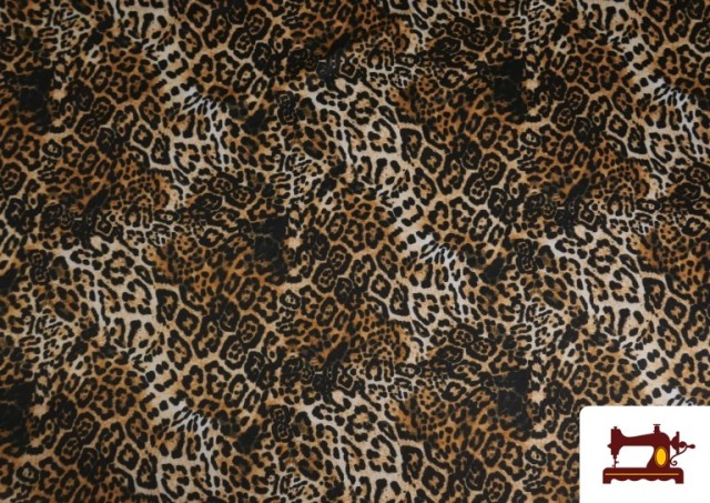 Acheter Tissu Jersey Lycra Imprimé Léopard Animal Print