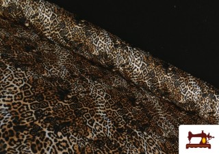 Tissu Jersey Lycra Imprimé Léopard Animal Print