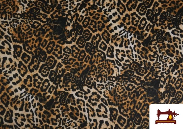 Vente de Tissu Jersey Lycra Imprimé Léopard Animal Print