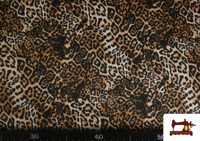 Acheter en ligne Tissu Jersey Lycra Imprimé Léopard Animal Print