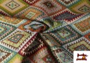 Vente en ligne de Tissu Gobelin Tissé Losanges Ethniques