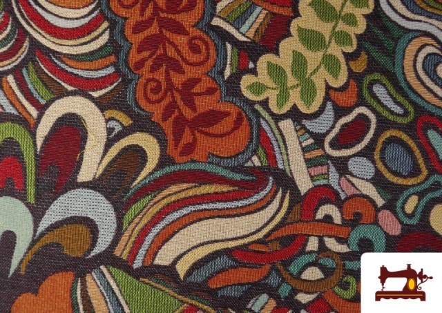 Vente de Tissu Gobelin Tissé Imprimé Multicolore