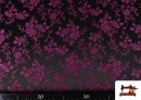 Acheter en ligne Tissu Jacquard Floral pour Costumes Régionaux couleur Rosé