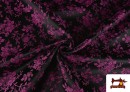 Vente en ligne de Tissu Jacquard Floral pour Costumes Régionaux couleur Rosé