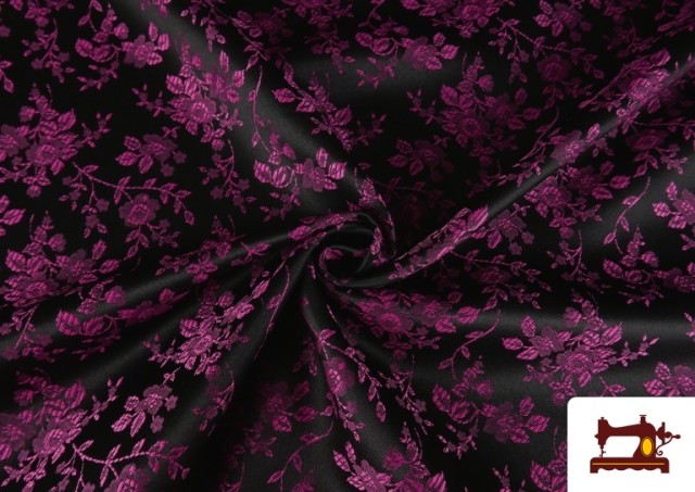 Vente en ligne de Tissu Jacquard Floral pour Costumes Régionaux couleur Rosé