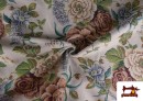 Vente en ligne de Tissu Gobelin Tissé à Motif Floral Romantique