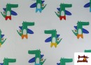 Acheter Tissu Jersey T-Shirt Crocodiles Surfeurs