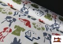Tissu Jersey T-Shirt Imprimé Chiens