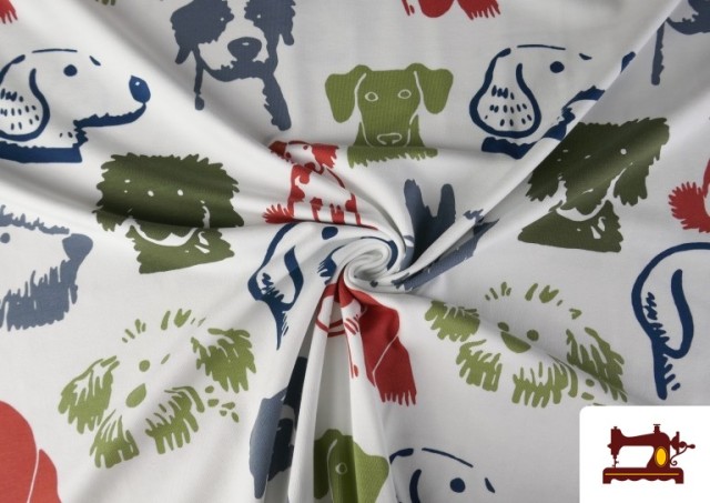 Acheter Tissu Jersey T-Shirt Imprimé Chiens