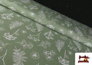 Tissu Coton Imprimé Botanique