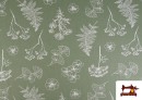 Vente de Tissu Coton Imprimé Botanique
