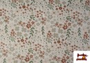 Vente de Tissu Coton Imprimé Floral Classique Doux